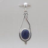 Blue Larimar Silver Pendants
