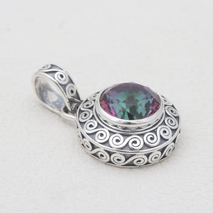 925 Sterling Silver Mystic Quartz Pendants