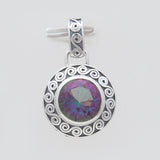 925 Sterling Silver Mystic Quartz Pendants