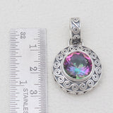 925 Sterling Silver Mystic Quartz Pendants