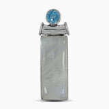 925 Silver Rainbow Moonstone Pendants