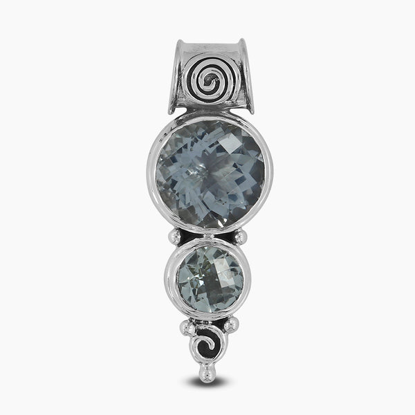 925 Silver Green Amethyst Pendants