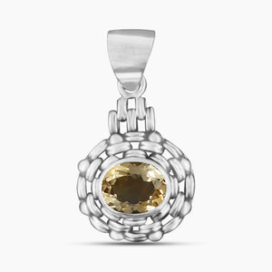 925 Sterling Silver Citrine Pendants