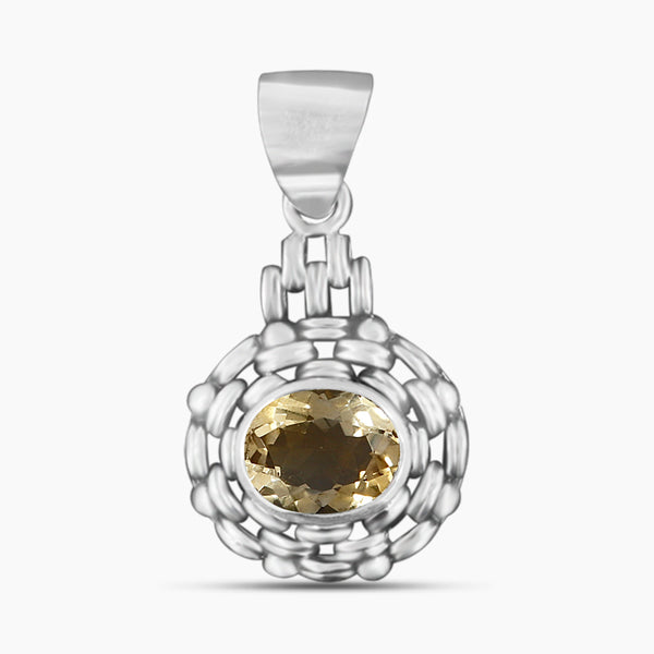 925 Sterling Silver Citrine Pendants