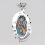 Turquoise Spiny Oyster Silver Pendants
