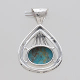 Boulder Turquoise Silver Pendants