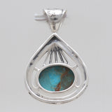 Boulder Turquoise Silver Pendants