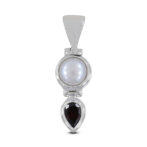 925 Sterling Silver Black Onyx Pendant