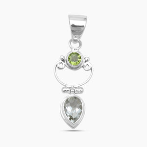 925 Sterling Silver Peridot Pendants