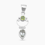 925 Sterling Silver Peridot Pendants