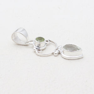 925 Sterling Silver Peridot Pendants