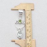 925 Sterling Silver Peridot Pendants