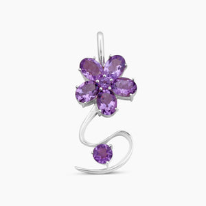 925 Sterling Silver Amethyst Pendants