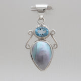 925 Sterling Silver Larimar Pendants