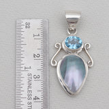 925 Sterling Silver Larimar Pendants