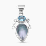 925 Sterling Silver Larimar Pendants