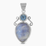 925 Sterling Silver Larimar Pendants