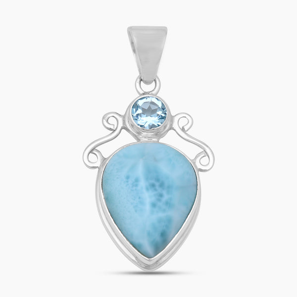 925 Sterling Silver Larimar Pendants