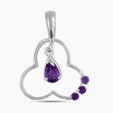 925 Sterling Silver Garnet Pendants