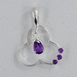 925 Sterling Silver Garnet Pendants