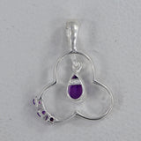 925 Sterling Silver Garnet Pendants