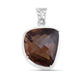 Smoky Quartz Silver Pendant