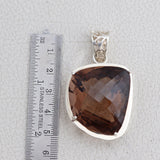 Smoky Quartz Silver Pendant