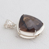 Smoky Quartz Silver Pendant