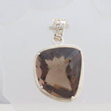 Smoky Quartz Silver Pendant