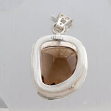 Smoky Quartz Silver Pendant