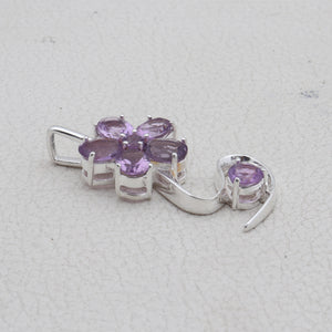 925 Sterling Silver Amethyst Pendants