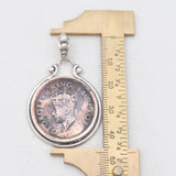 925 Sterling Silver Indian King Coin Pendants