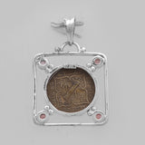 925 Sterling Silver Tourmaline & Coin Pendants
