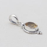 925 Sterling Silver Blue Topaz Pendants