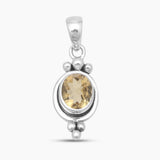 925 Sterling Silver Blue Topaz Pendants