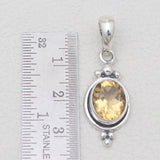 925 Sterling Silver Blue Topaz Pendants