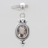 925 Sterling Silver Blue Topaz Pendants
