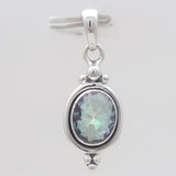 925 Sterling Silver Blue Topaz Pendants