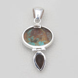 925 Sterling Silver Boulder Turquoise Pendants