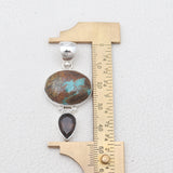 925 Sterling Silver Boulder Turquoise Pendants