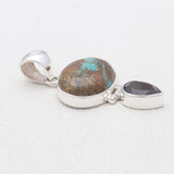 925 Sterling Silver Boulder Turquoise Pendants