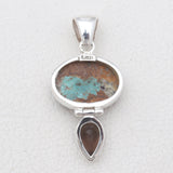 925 Sterling Silver Boulder Turquoise Pendants