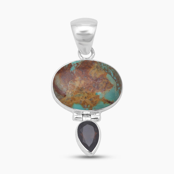 925 Sterling Silver Boulder Turquoise Pendants