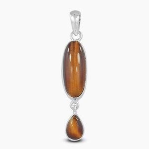 925 Sterling Silver Tiger Eye Pendants