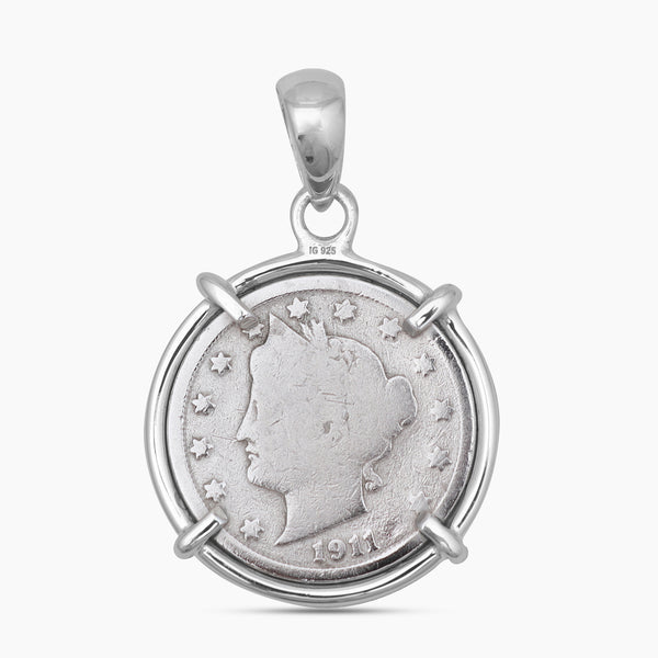 925 Sterling Silver Coin Pendants