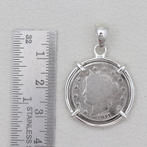 925 Sterling Silver Coin Pendants