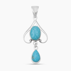 925 Sterling Silver Mexican turquoise Pendants