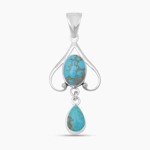 925 Sterling Silver Mexican turquoise Pendants