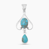 925 Sterling Silver Mexican turquoise Pendants