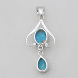 925 Sterling Silver Mexican turquoise Pendants